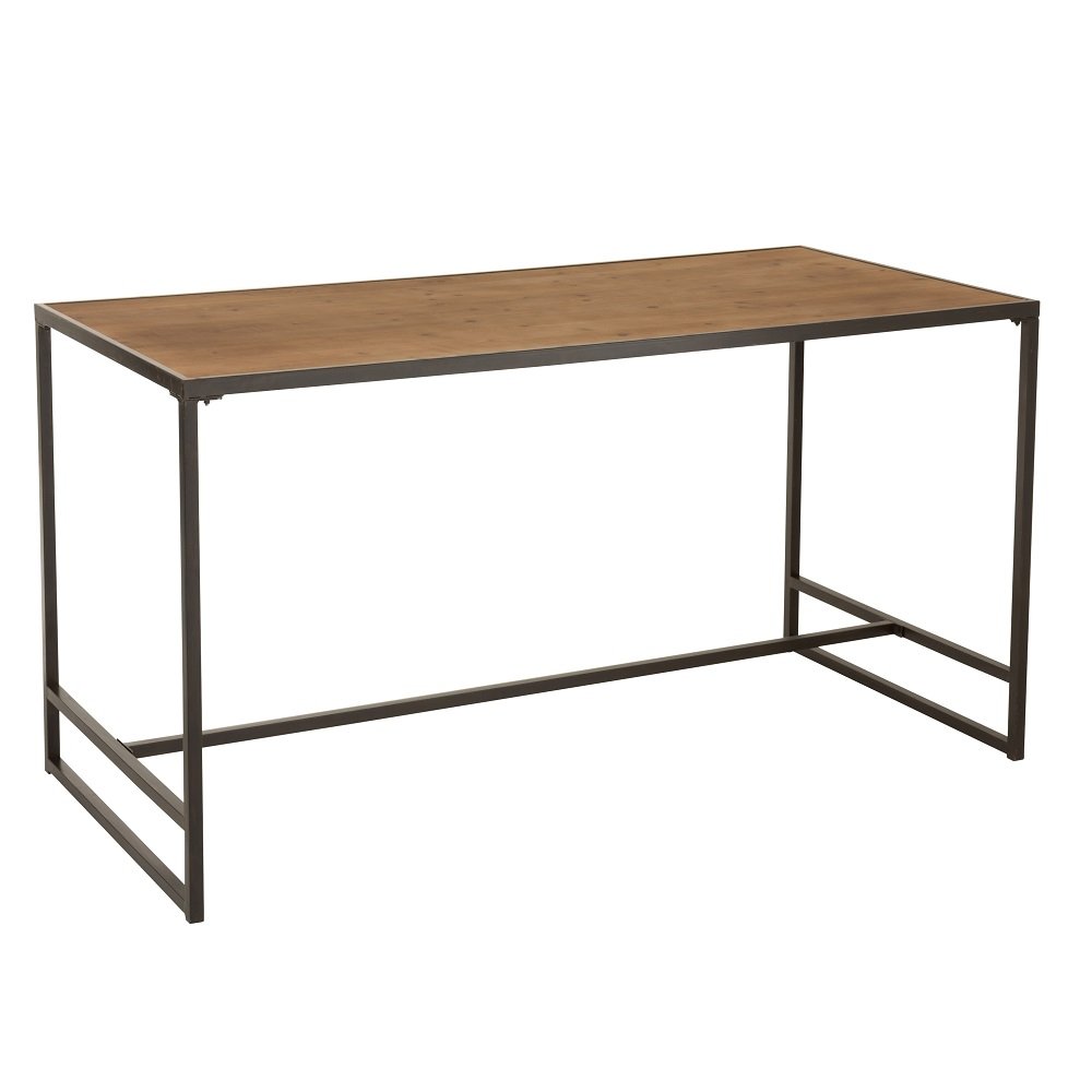 Table de bar rectangulaire USTI Métal/Bois naturel